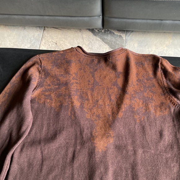 Vintage Cotton Ginny Patterned Cardigan Size Large - Picture 12 of 12